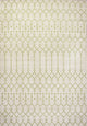 Ourika Moroccan Geometric Indoor/Outdoor Rug, Cream/Green, 5x8