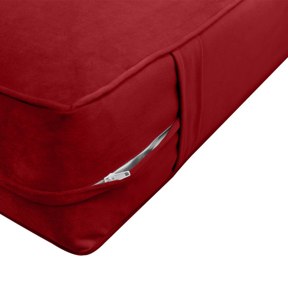 Same Pipe 6" Twin-XL 80x39x6 Velvet Indoor Daybed Mattress |COVER ONLY|-AD369
