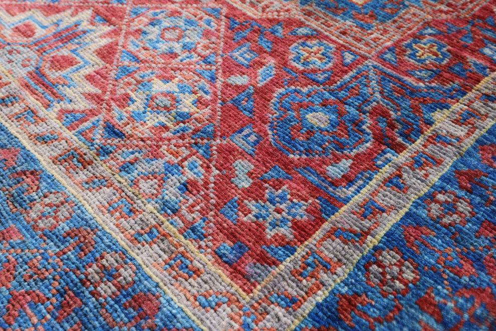 2' 8" X 9' 11" Mamluk Hand-Knotted Wool Runner Rug - Q12508