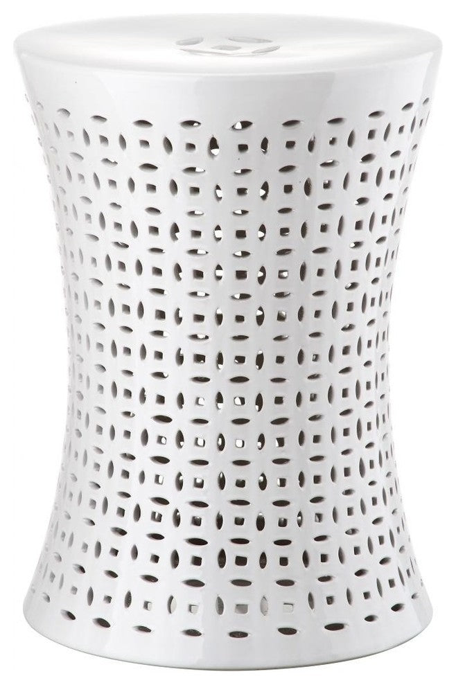Safavieh Camilla Garden Stool, White