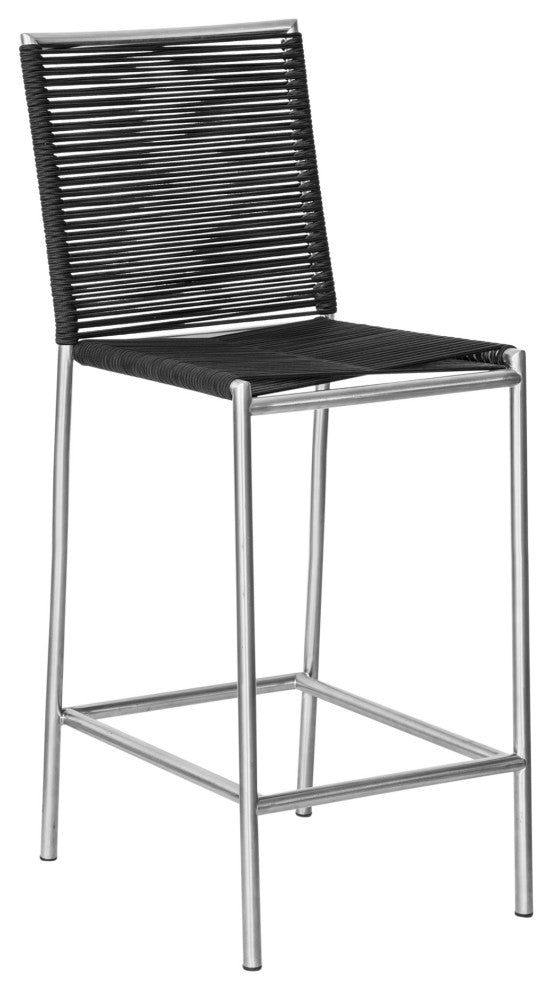 Discontinued Brynn Outdoor Barstool Black - Black