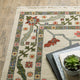 Leoness Persian Floral Indoor Area Rug, Ivory, 3'3" x 5'