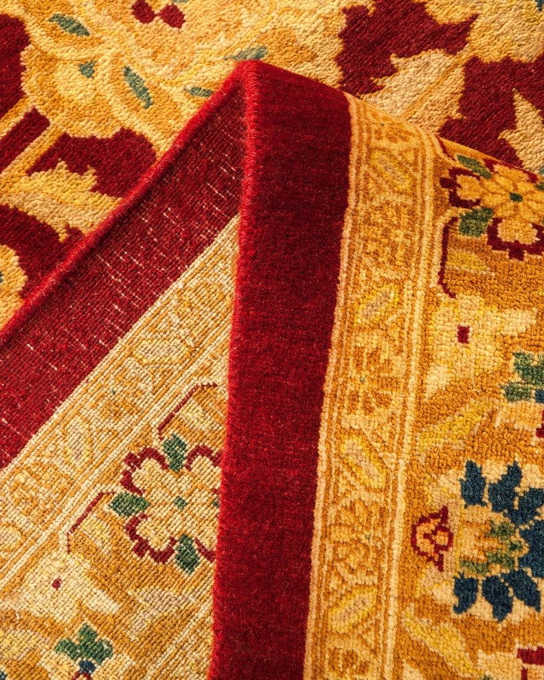 Mogul, One-of-a-Kind Hand-Knotted Area Rug Red, 9'2"x12'2"