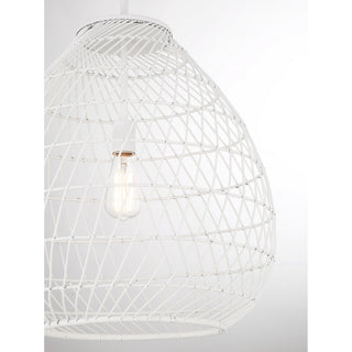 Maya 1-Light Pendant, Bisque White