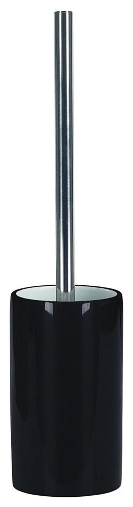 Porcelain Bathroom Accessories, Pur Shiny, Black, Toilet Brush Holder