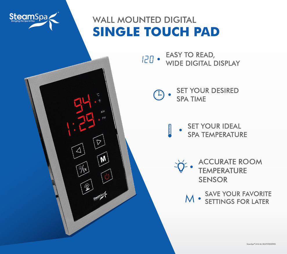 Touch Panel Control System, Brushed Nickel