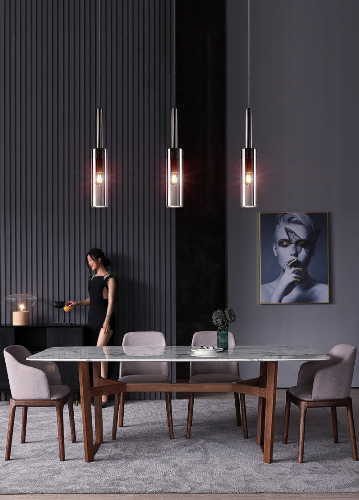 MIRODEMIÂ® Spotorno | Modern Copper Crystal Pendant Lights, Cool Light