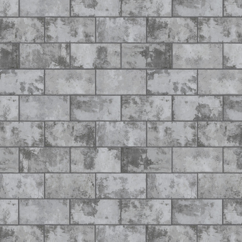 Biarritz Ceramic Wall Tile, Grey