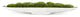 Faux Green Grass Moss Arrangement in Large Metal Boat Tray