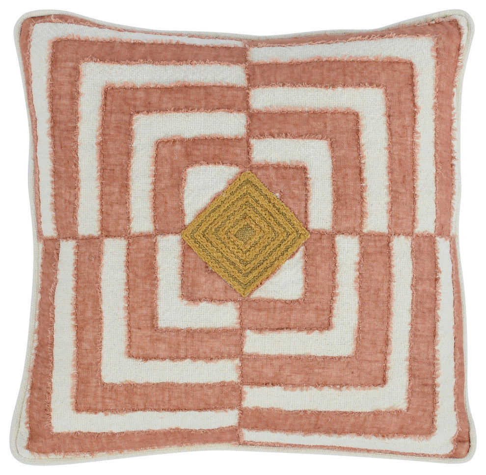 Claire 22" Throw Pillow in Pink by Kosas Home