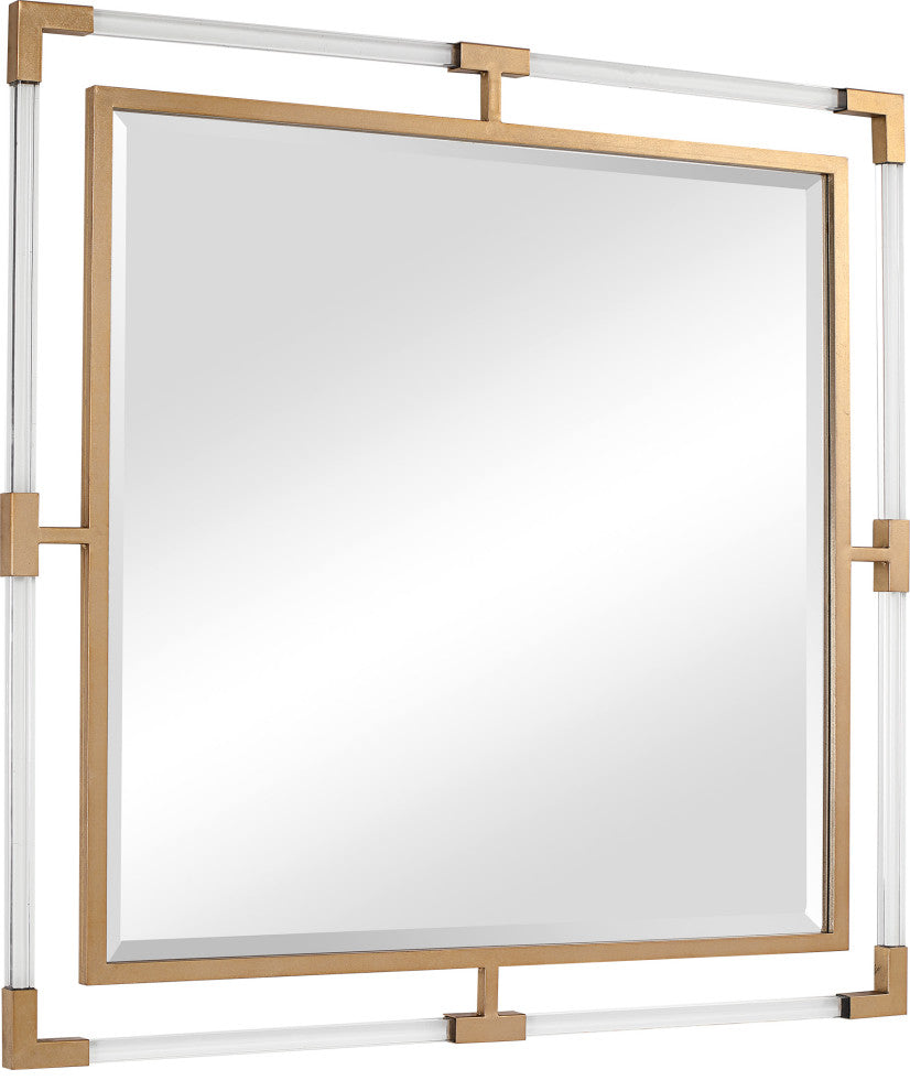 Uttermost Balkan Golden Square Mirror