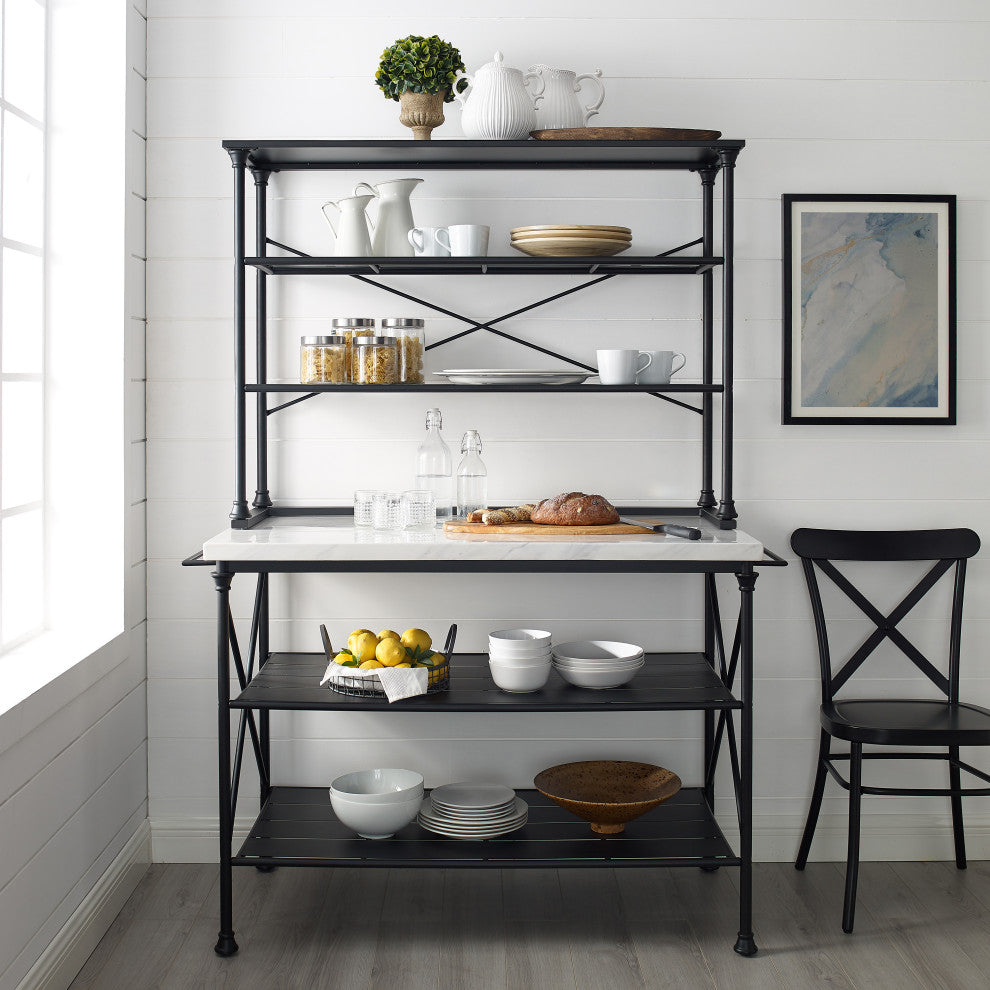 Madeleine Kitchen Island and Hutch