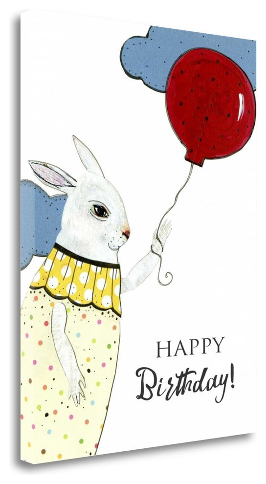 "Happy Birthday Card" By Sarah Ogren, Giclee Print on Gallery Wrap Canvas