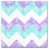 Tina Lavoie 'Purple Aqua Damask Fresh' Canvas Art, 14" x 14"