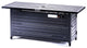 Legacy Heating Aluminum Rectangular Fire Pit Table, Hammered Black