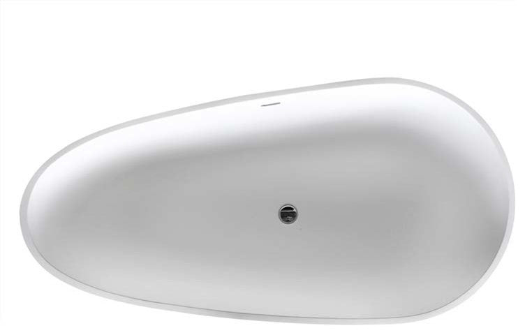 Venzi PietraStone 34"x67" Man Made Stone Freestanding Bathtub By Atlantis