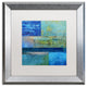 Michelle Calkins 'Essence of Blue' Matted Framed Art, 16x16
