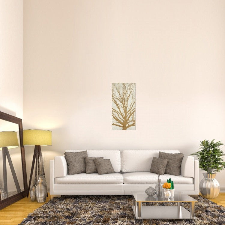 "Golden Tree II" Stretched Canvas Giclee by Alessio Aprile, 18x36"