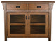 55" Wide Mission Entertainment TV Console, Yellow Oak