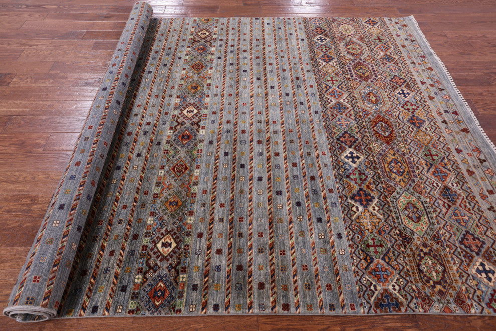 6' 10" X 10' 2" Khorjin Super Kazak Handmade Rug - Q12360