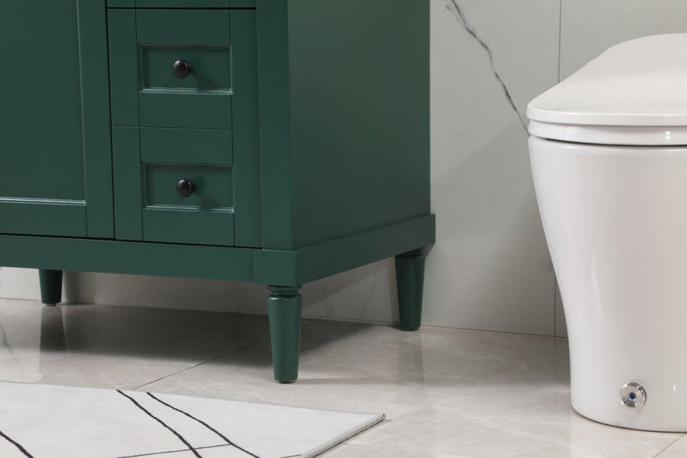 Home Living 21" Transitional Green-Light Bathroom Vanity
