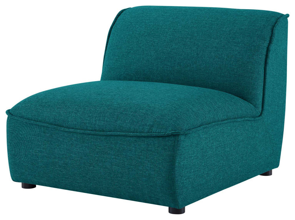 Sectional Sofa Set, Fabric, Teal Blue, Modern, Living Lounge Hotel Hospitality