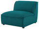 Sectional Sofa Set, Fabric, Teal Blue, Modern, Living Lounge Hotel Hospitality