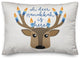 Hanukkah Deer 14"x20" Throw Pillow Cover