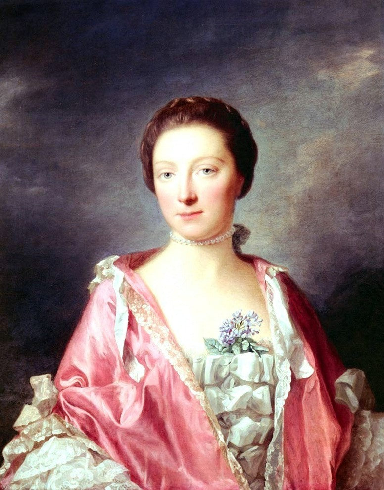 Allan Ramsay Portrait Of Elizabeth Gunning Duchess Of Argyll Wrapped Canvas