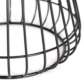 Melody Designer Cage Table, Natural/Black