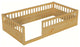 Gewnee Twin Floor Bed Frame with Fence
