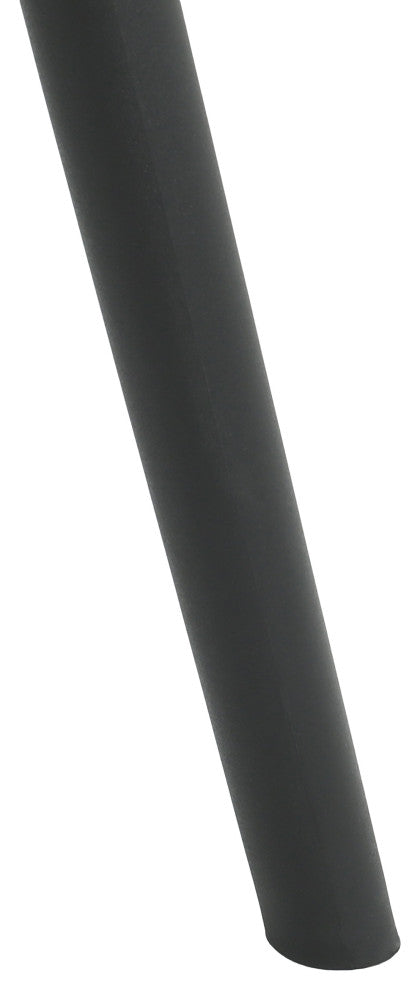 GDF Studio Outdoor Polypropelene Plastic Gable Dining Chairs, Set of 2, Black