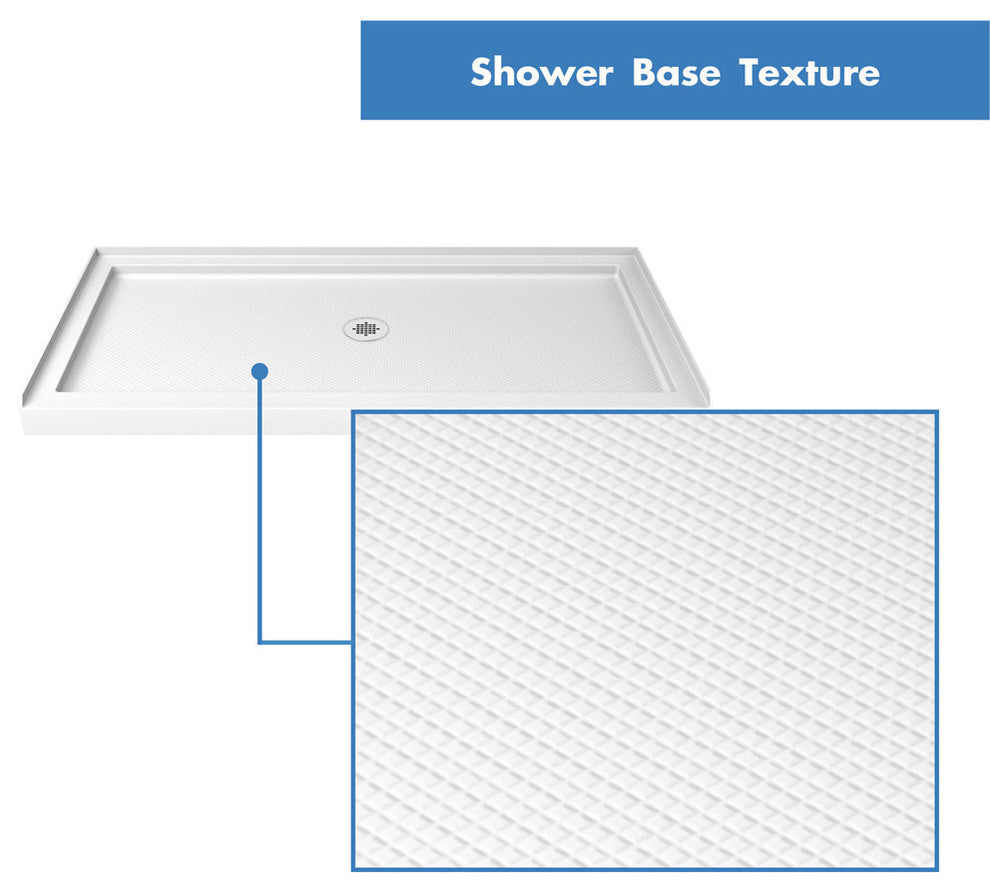 DreamLine SlimLine 30"x60" Single Threshold Shower Base Center Drain