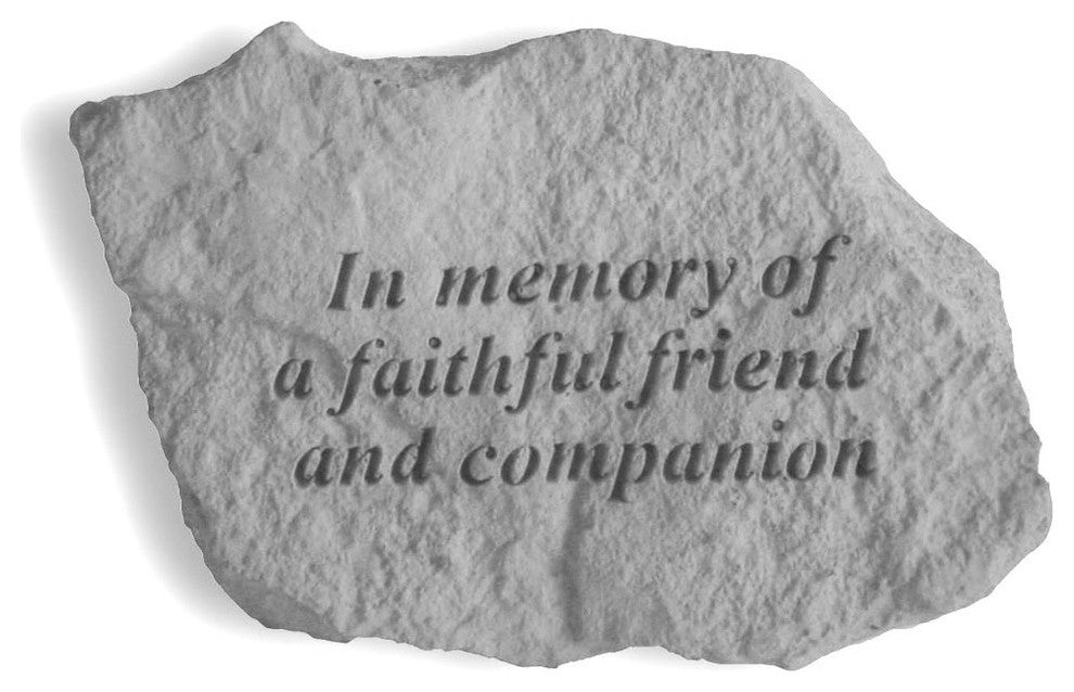 "Faithful Friend" Garden Stone