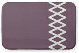 24" x 17" Zipper Stripe Bathmat, Dusty Purple