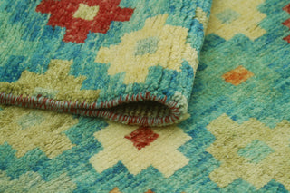 Balochi Altha Blue/Ivory Rug, 4'10 x 6'8
