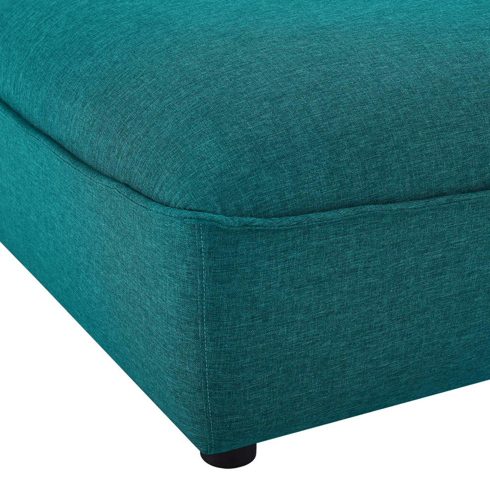 Comprise Sectional Sofa Ottoman-Teal