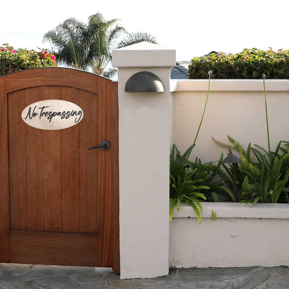 No Trespassing Sign Business sign Wooden sign Birch wood sign Lightweight sign