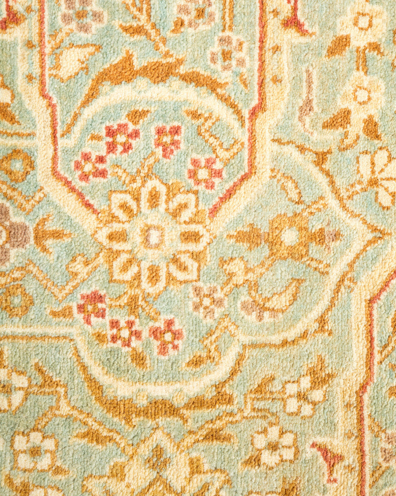 Mogul, One-of-a-Kind Hand-Knotted Area Rug Light Blue, 6'1"x9'1"
