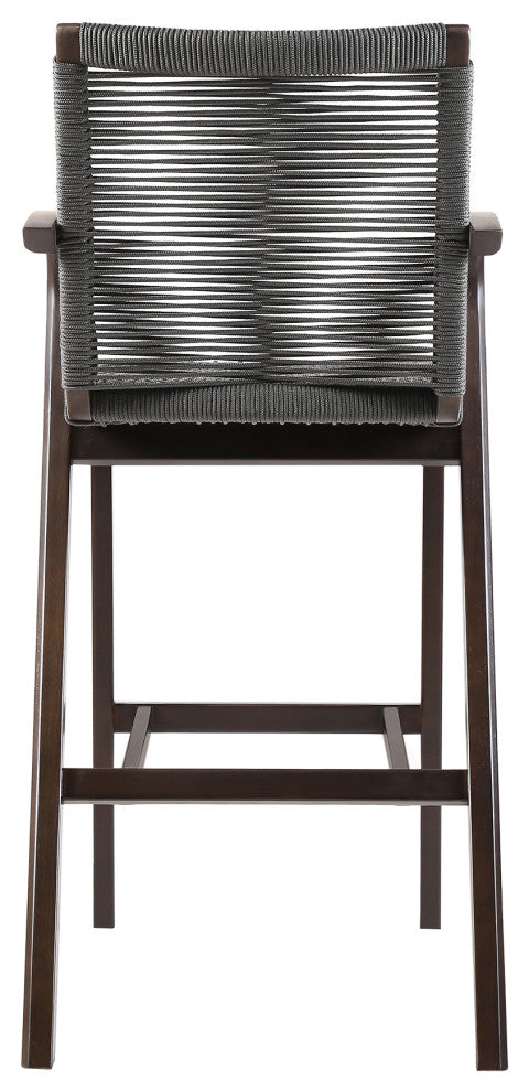 Nabila Outdoor Stool, Dark Eucalyptus, Counter Height, Counter Height