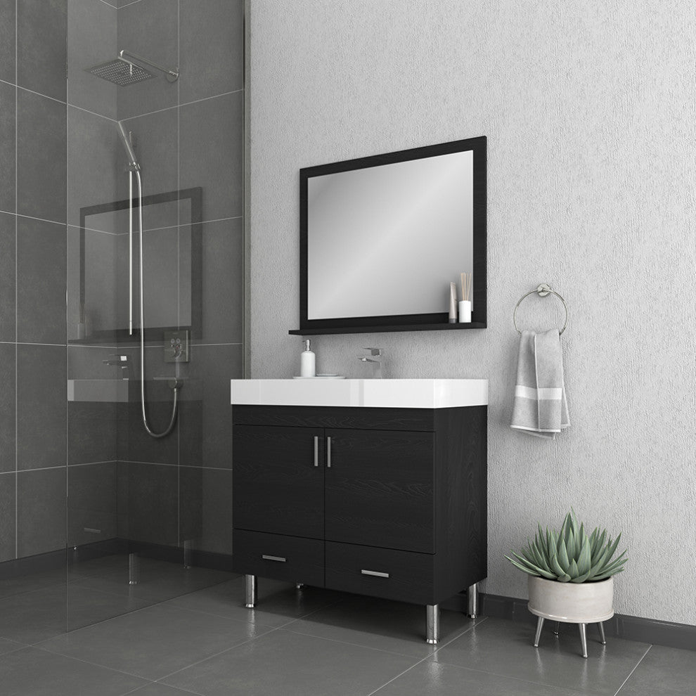 Ripley 36" Modern Bathroom Vanity Set, Black