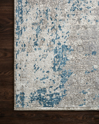 Dove/Ocean Sienne Rug, 2'7"x12'