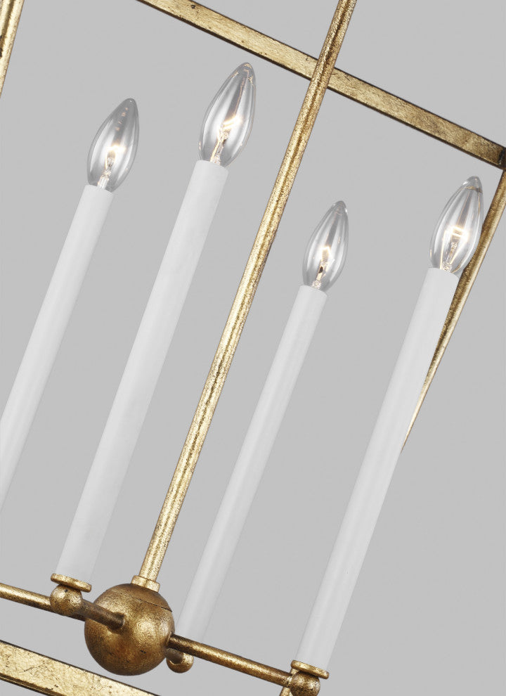 Stonington Large Lantern, Antique Gild