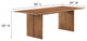 Amistad 86" Wood Dining Table and Bench 2 Piece Set - Walnut