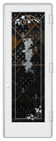 Wine Door - Grapes Strand Grape Ivy - Primed - 32" x 96" - Knob on Left -...