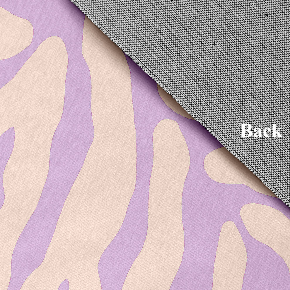 Animal Stripe Spring Chenille Rug, Lilac, 2'x3'