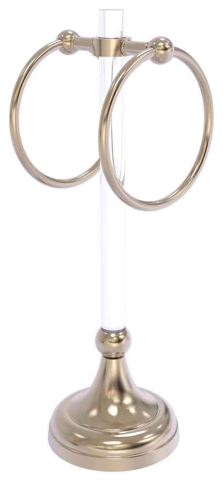 Pacific Grove 2 Ring Vanity Towel Ring, Antique Pewter
