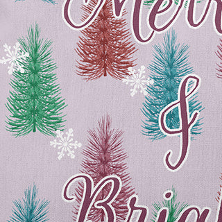 Merry and Bright Accent Pillow, Light Purple, 20"x20"