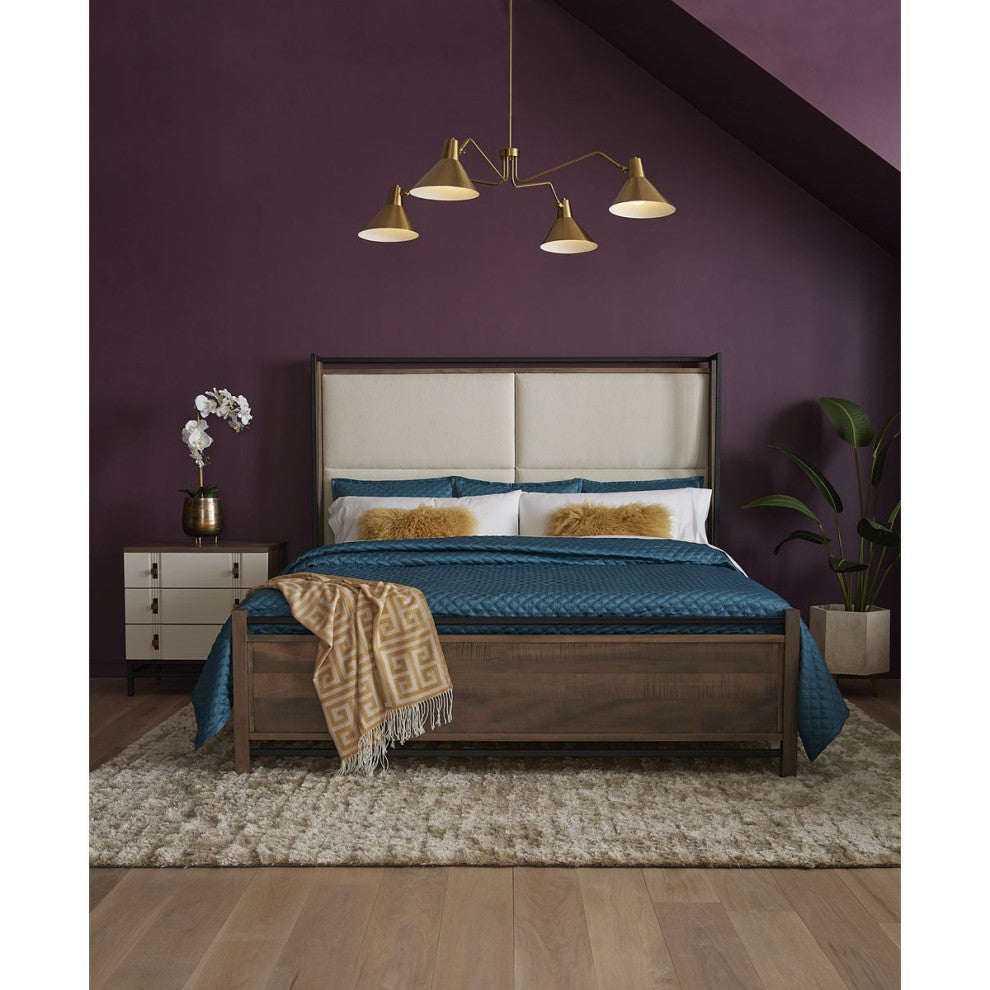 Trimble Collection Four-Light Brushed Bronze Chandelier