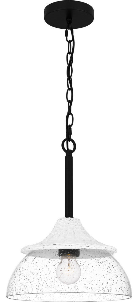 Quoizel OTN1512MBK 1-Light Mini Pendant, Otten